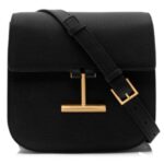 TOM FORD GRAIN LEATHER TARA MINI CROSSBODY BLACK