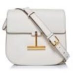 TOM FORD GRAIN LEATHER TARA MINI CROSSBODY CHALK