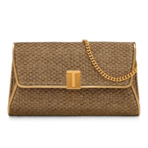 TOM FORD TEXTURED FABRIC NOBILE CLUTCH