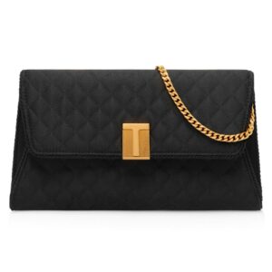 TOM FORD QUILTED SATIN NOBILE CLUTCH