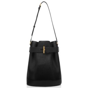 TOM FORD GRAIN LEATHER TARA MEDIUM BUCKET