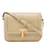 TOM FORD SMOOTH LEATHER WALLIS SMALL SHOULDER BAG CAPPUCCINO
