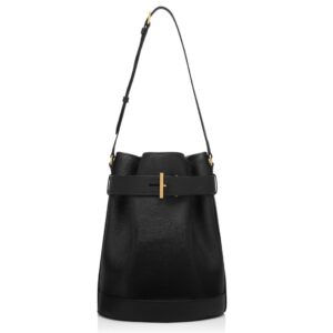 TOM FORD GRAIN LEATHER TARA MEDIUM BUCKET