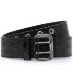 TOM FORD PRINTED CROC DOUBLE PRONG BELT