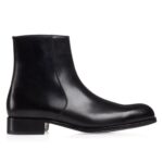TOM FORD BURNISHED LEATHER EDGAR ZIP BOOT