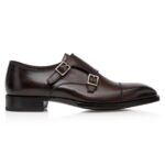 TOM FORD BURNISHED LEATHER ELKAN MONK STRAP