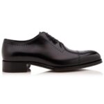 TOM FORD BURNISHED LEATHER EDGAR BROGUE LACE UP