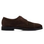 TOM FORD SUEDE LIGHT SOLE DERBY LACE UP