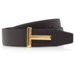 TOM FORD SOFT GRAIN LEATHER T ICON BELT