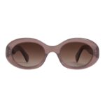 CELINE TRIOMPHE 01 SUNGLASSES IN ACETATE MILKY HAZELNUT