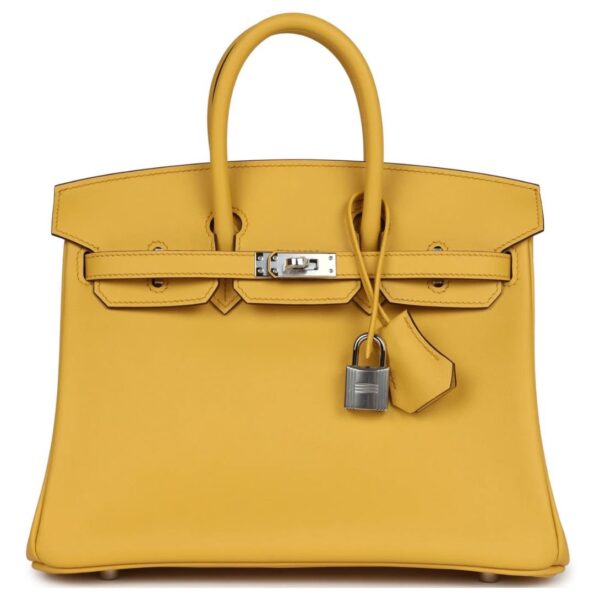 HERMÈS BIRKIN 25 SUN SWIFT PALLADIUM HARDWARE
