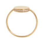 CELINE MEDAILLE RING IN YELLOW GOLD AND DIAMONDS
