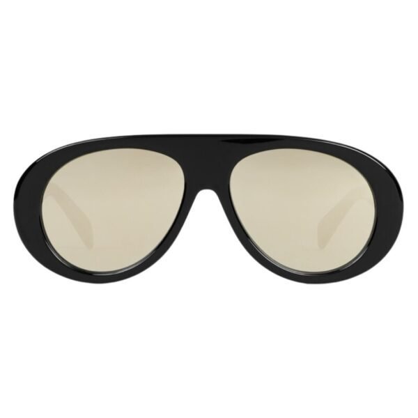 CELINE AVIATOR S300 SUNGLASSES IN ACETATE WITH MIRROR LENSES IVORY - Image 2