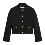 CELINE VERNEUIL JACKET IN DOUBLE FACED WOOL TRICOTINE