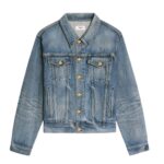 CELINE OVERSIZED TRUCKER JACKET IN UNION WASH DENIM