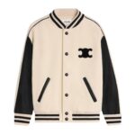 CELINE TRIOMPHE TEDDY JACKET IN TEXTURED WOOL