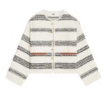 CELINE BAJA CARDIGAN IN STRIPED TWEED