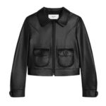 CELINE STRAIGHT BLOUSON JACKET IN SOFT LAMBSKIN