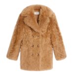 CELINE PEACOAT IN SHEARLING LAMBSKIN