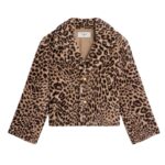 CELINE EGG SHAPED PEACOAT IN FUR EFFECT WOOL