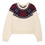 CELINE TRIOMPHE CREW NECK SWEATER IN FAIR ISLE WOOL