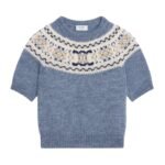 CELINE SWEATER IN TRIOMPHE FAIR ISLE WOOL
