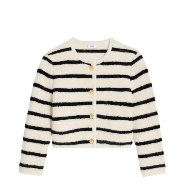 CELINE MARINIÈRE CARDIGAN JACKET IN WOOL