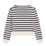 CELINE BOAT NECK MARINIÈRE SWEATER IN CASHMERE