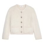 CELINE CARDIGAN JACKET IN BRUSHED MOHAIR