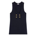 CELINE TUNIC MINI DRESS IN INTERLOCK WOOL