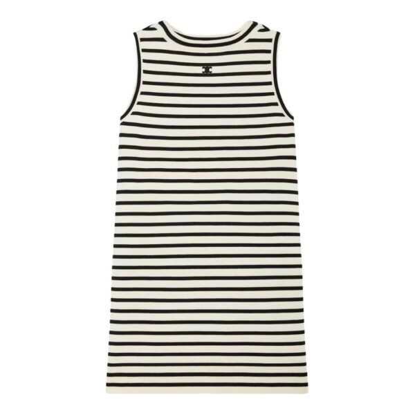 CELINE TRIOMPHE MARINIÈRE MINI DRESS IN WOOL