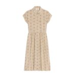 CELINE WORKWEAR DRESS IN CRÊPE DE CHINE