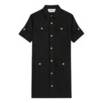 CELINE REPORTER MINI DRESS IN COTTON TWILL