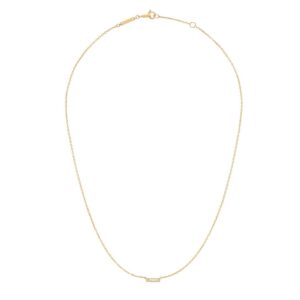 CELINE LINE NECKLACE IN YELLOW GOLD AND DIAMONDS
