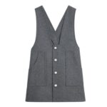 CELINE TUNIC MINI DRESS IN WOOL CLOTH