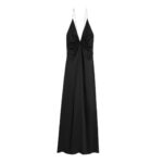 CELINE LONG DRESS IN SILK SATIN
