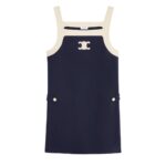 CELINE MINI TRIOMPHE DRESS IN WOOL JERSEY