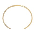 CELINE TORSION BRACELET IN YELLOW GOLD AND DIAMONDS
