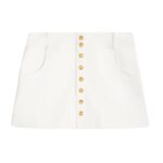 CELINE TRAPEZE MINI SKIRT IN COTTON TWILL