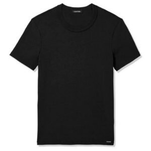 TOM FORD COTTON CREWNECK T SHIRT SLATE