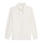 CELINE LAVALLIÈRE BLOUSE IN CRÊPE DE SOIE AND ACETATE
