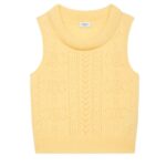CELINE COWL NECK SWEATER IN POINTELLE CASHMERE