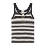 CELINE MARINIÈRE TANK TOP IN RIBBED COTTON JERSEY