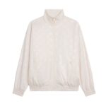 CELINE TRACKSUIT JACKET IN TRIOMPHE JERSEY LIGHT BEIGE