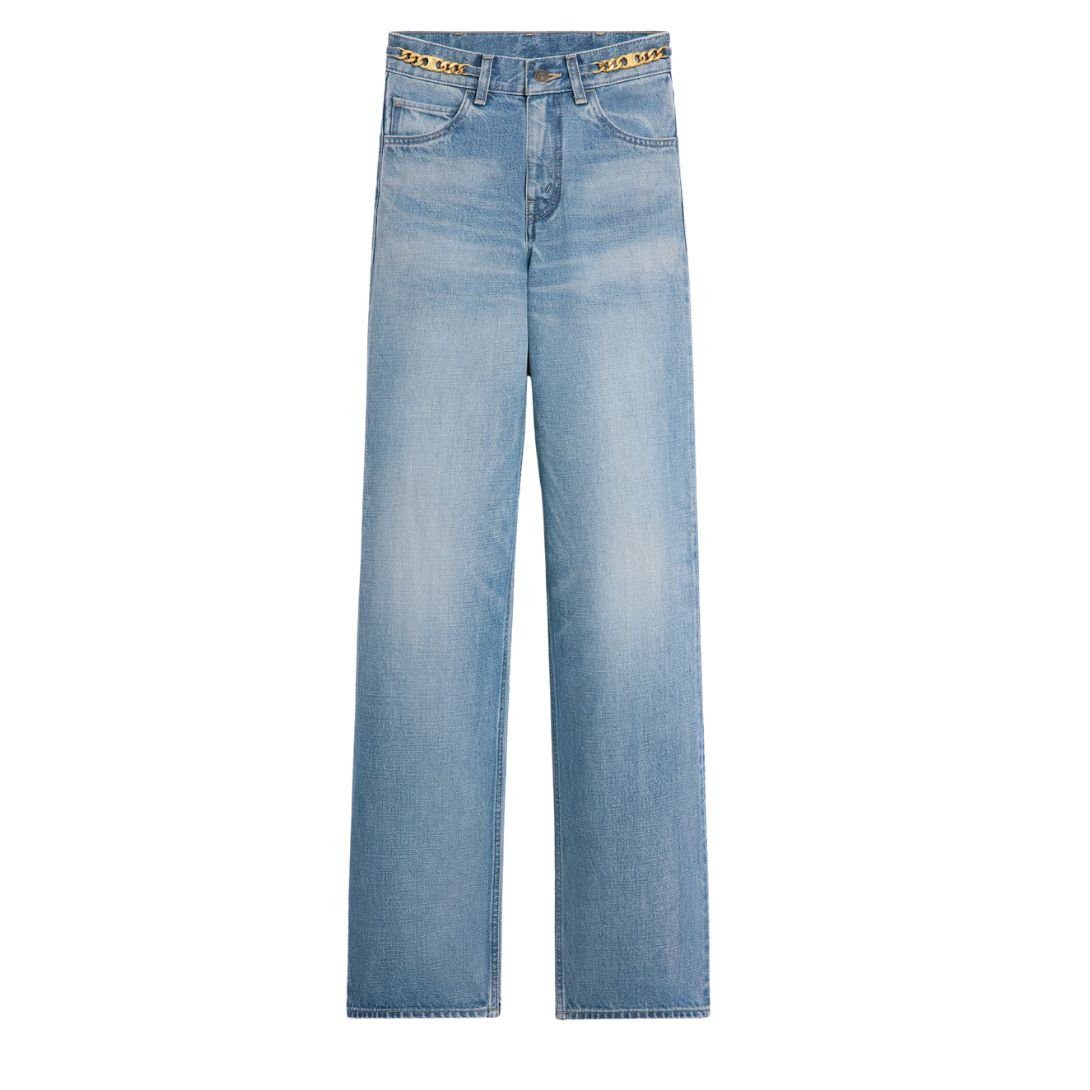 CELINE KITTY JEANS IN PISMO WASH DENIM