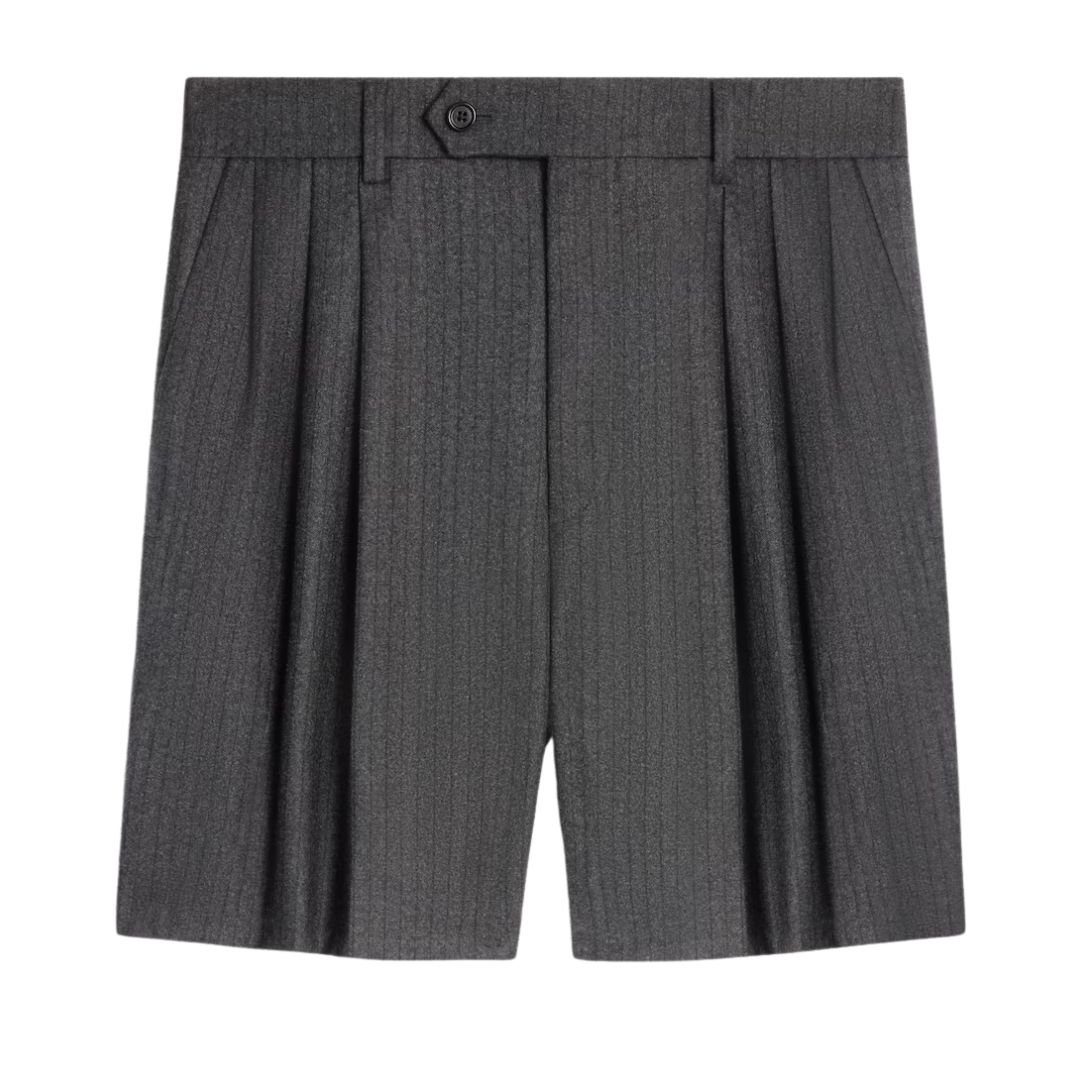 1-589-1.jpg CELINE MEN SHORTS IN CASHMERE AND WOOL FLANNEL