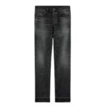 CELINE WESLEY JEANS IN BLACK ICE RINSE WASH DENIM