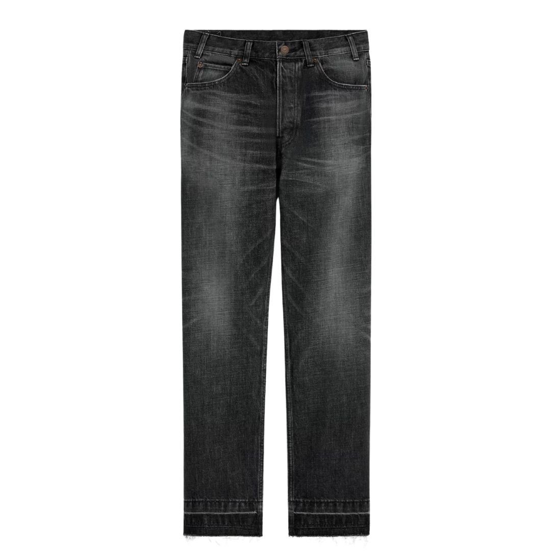 CELINE WESLEY JEANS IN BLACK ICE RINSE WASH DENIM
