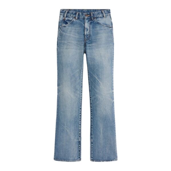 CELINE DYLAN FLARED JEANS IN UNION WASH DENIM
