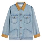 CELINE TRUCKER JACKET IN BLUE ECLIPSE WASH DENIM